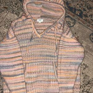 Aerie Oversized Pastel Chunky Knit Hoodie